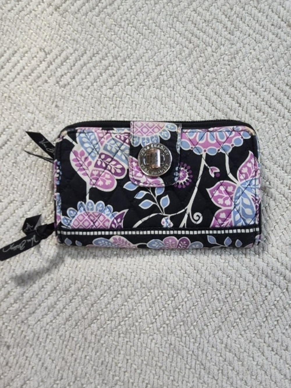 Vera Bradley quilted Turn Lock wallet